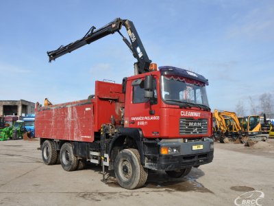 MAN 33.414 6x6, Savivarčiai su kranu | 1