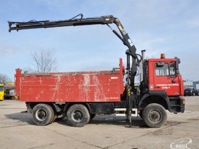 MAN 33.414 6x6, Savivarčiai su kranu | 2
