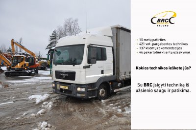 MAN TGL 12.220, Bortiniai su tentu | 1