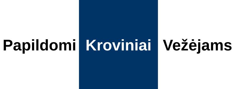 Vežėjams papildomi automobiliai Pastoviai | 6