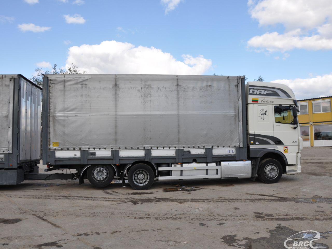 DAF XF 460 FAR + trailer Krone. .., Bortiniai su tentu | 10