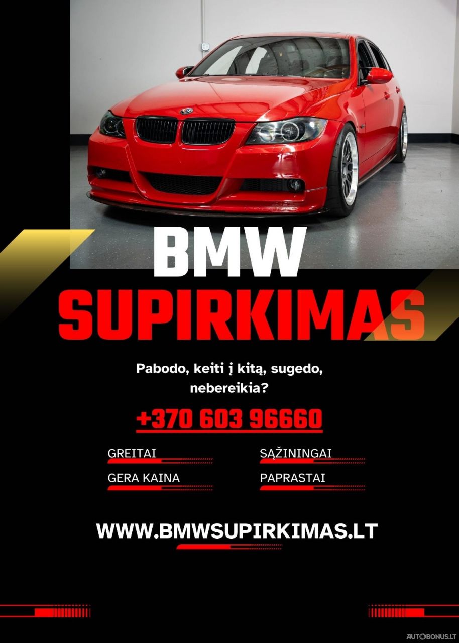 BMW SUPIRKIMAS BRANGIAI GREITAI BE GRĄŽINIMO | 1