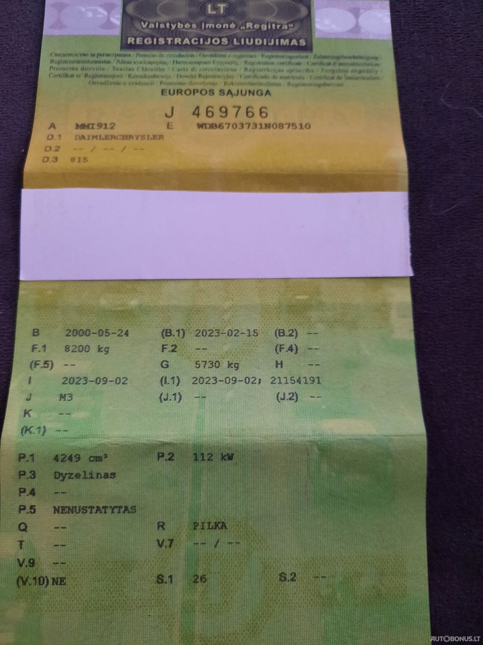 Mercedes-Benz 815, Passenger from 3,5 t up to 5 t | 10